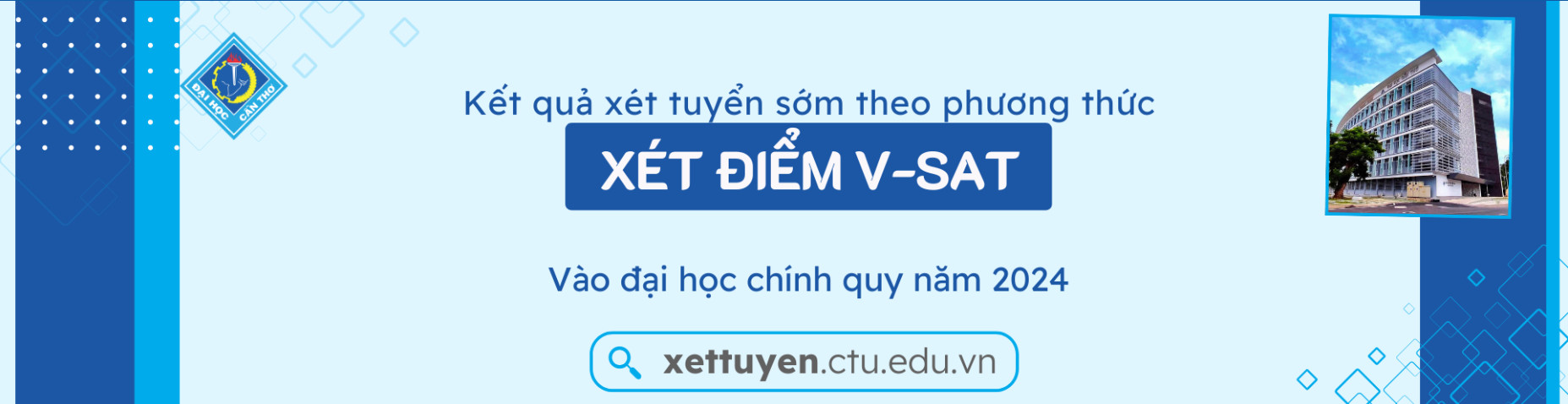 Kết quả xét tuyển sớm theo phương thức xét điểm V-SAT vào đại học chính quy năm 2024 (Phương thức 5)